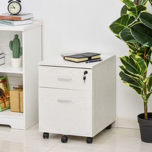 Vinsetto 2 Drawer Locking Office Filing Cabinet